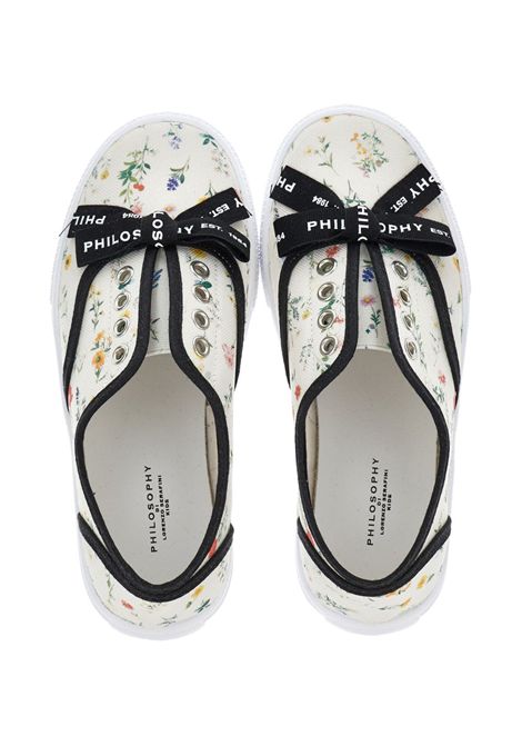 Sneakers con stampa floreale PHILOSOPHY KIDS | I8G006 77130084